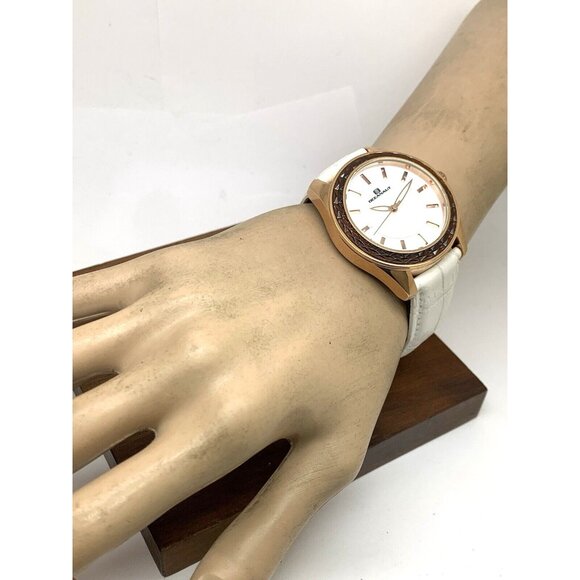 Oceanaut Women\'s Watch OC1413 Quartz Rose Gold White Dial Leather Band 40mm main image 14